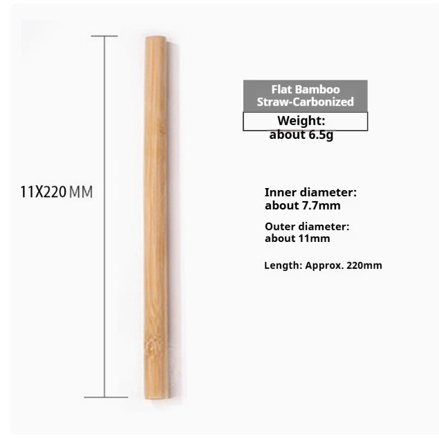 Pailles en bambou naturelles - Écologiques, réutilisables et biodégradables