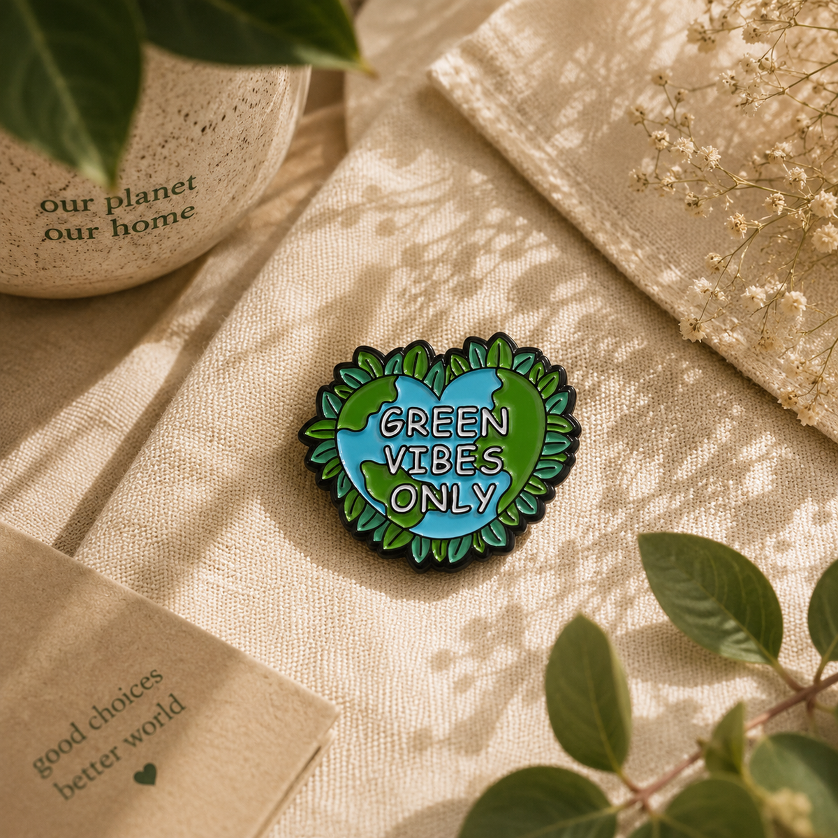 My Planet Earth Pin | Eco-Friendly Activist Accessory