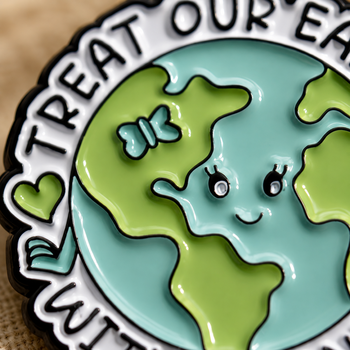 My Planet Earth Pin | Eco-Friendly Activist Accessory