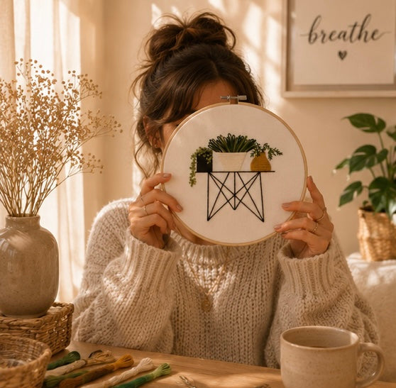 My Tropical Plant Embroidery Kit | Embroidery Hoop