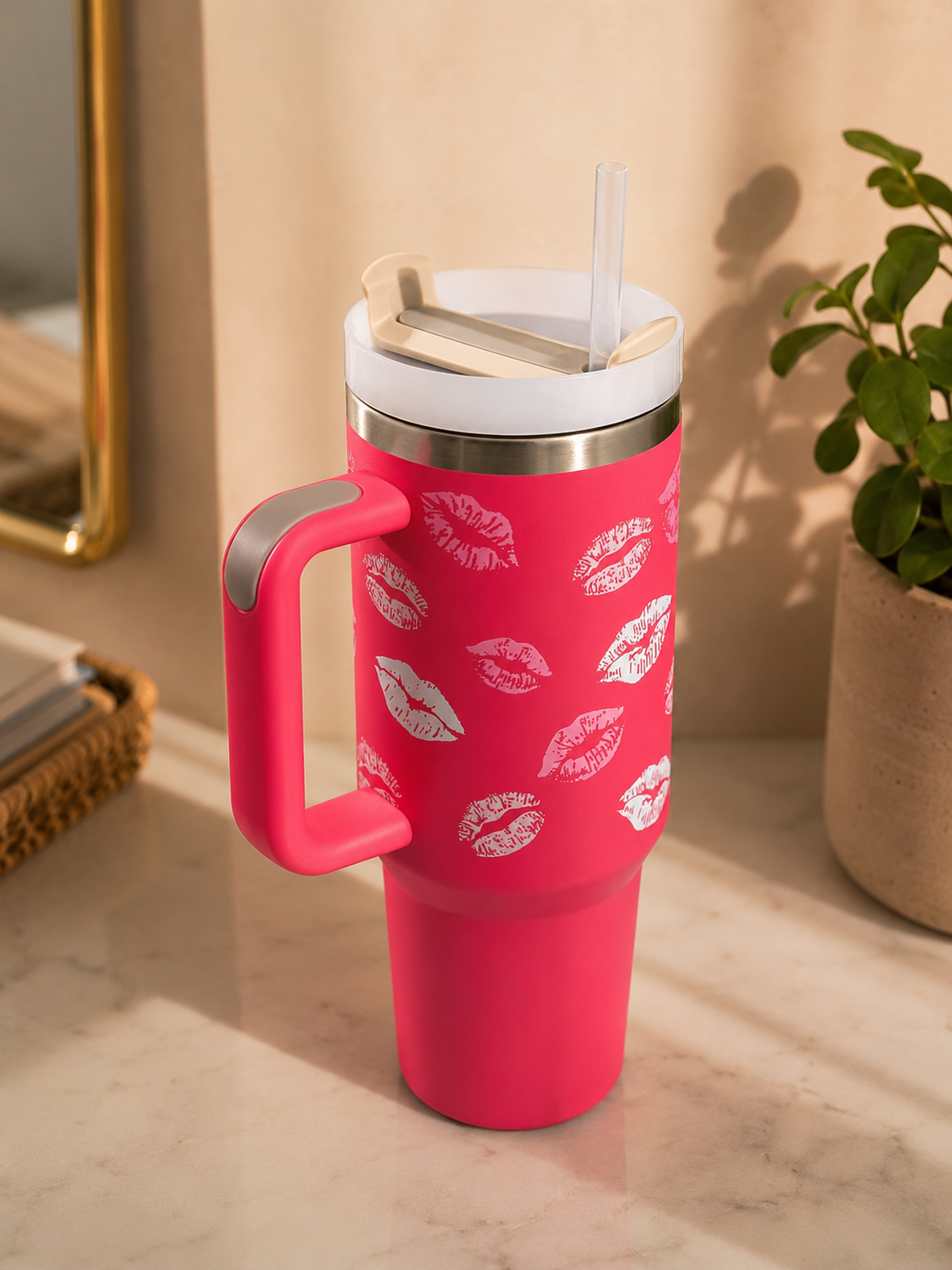 My 40 oz Stainless Steel Tumbler | Insulated with Straw & Handle