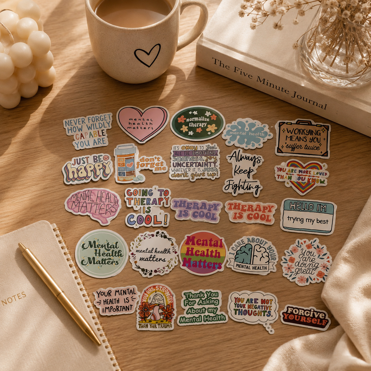My Activist Stickers | Mental Health (50-Pack)