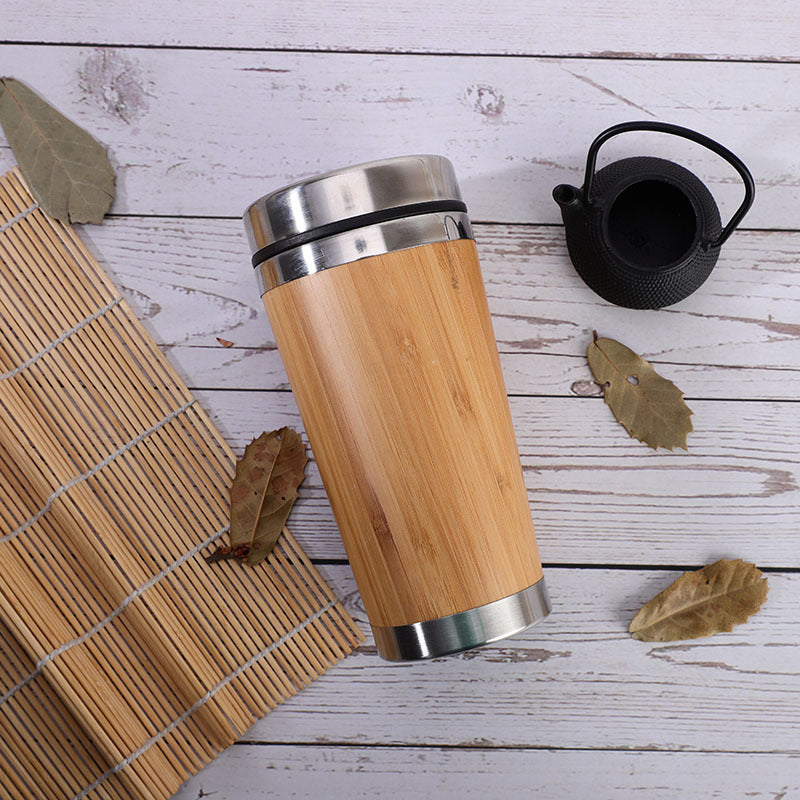Thermos en bambou naturel - élégant, durable et écologique