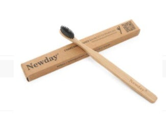 Brosse à dents écologique en bambou naturel avec poils souples