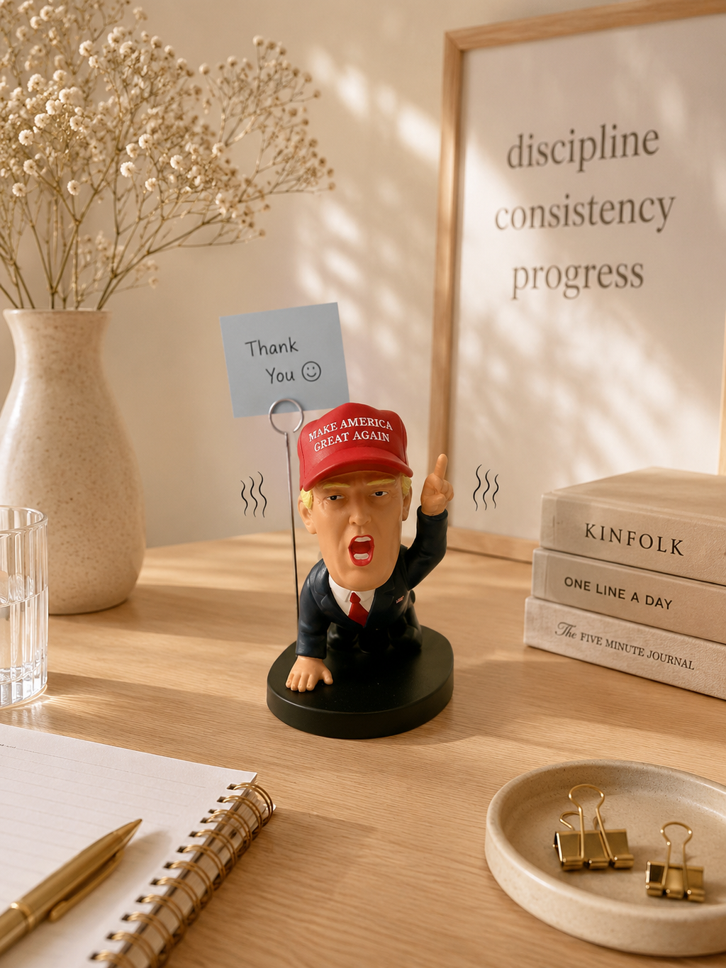 My Trump Bobblehead Pen Holder | Funny Desk Decor