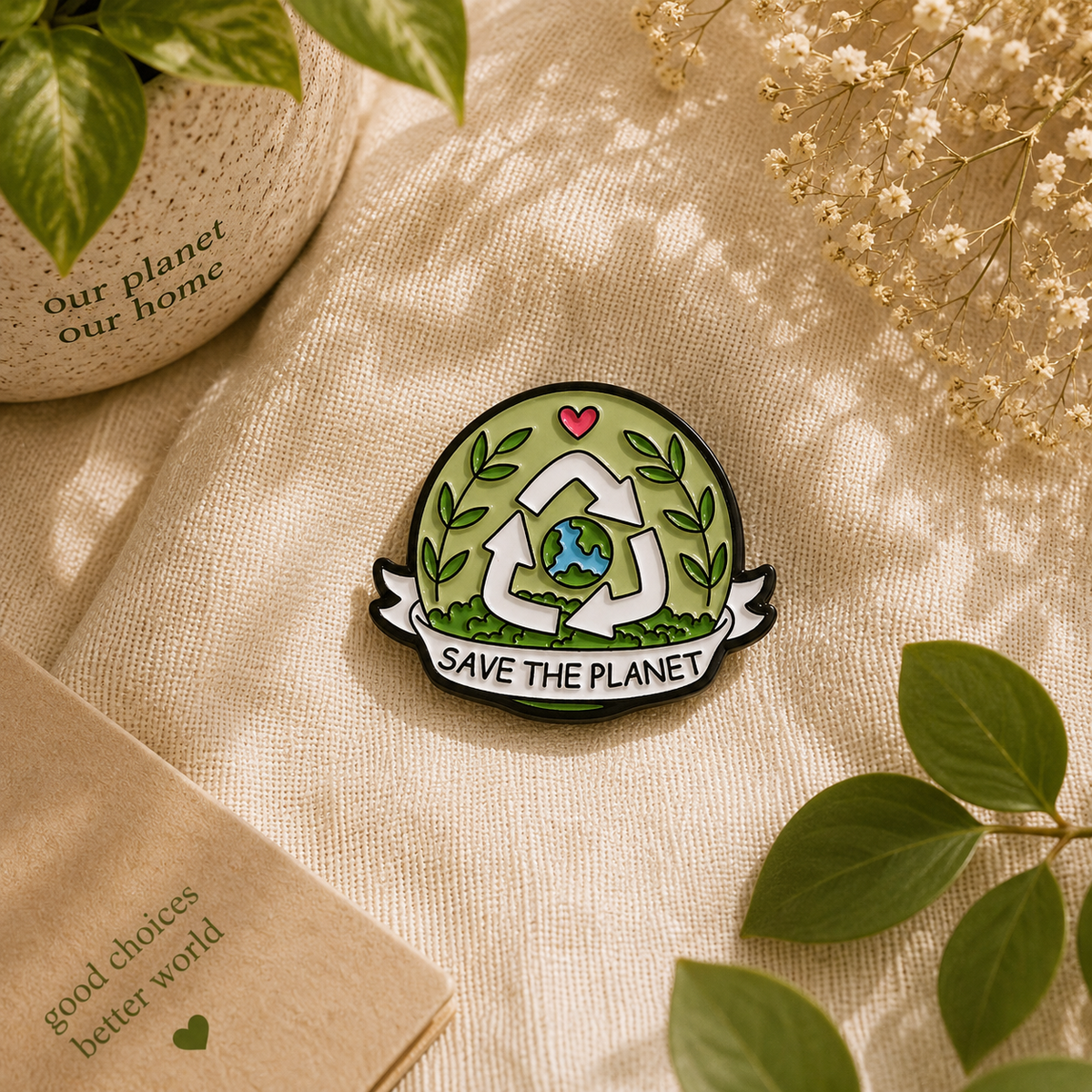 My Planet Earth Pin | Eco-Friendly Activist Accessory