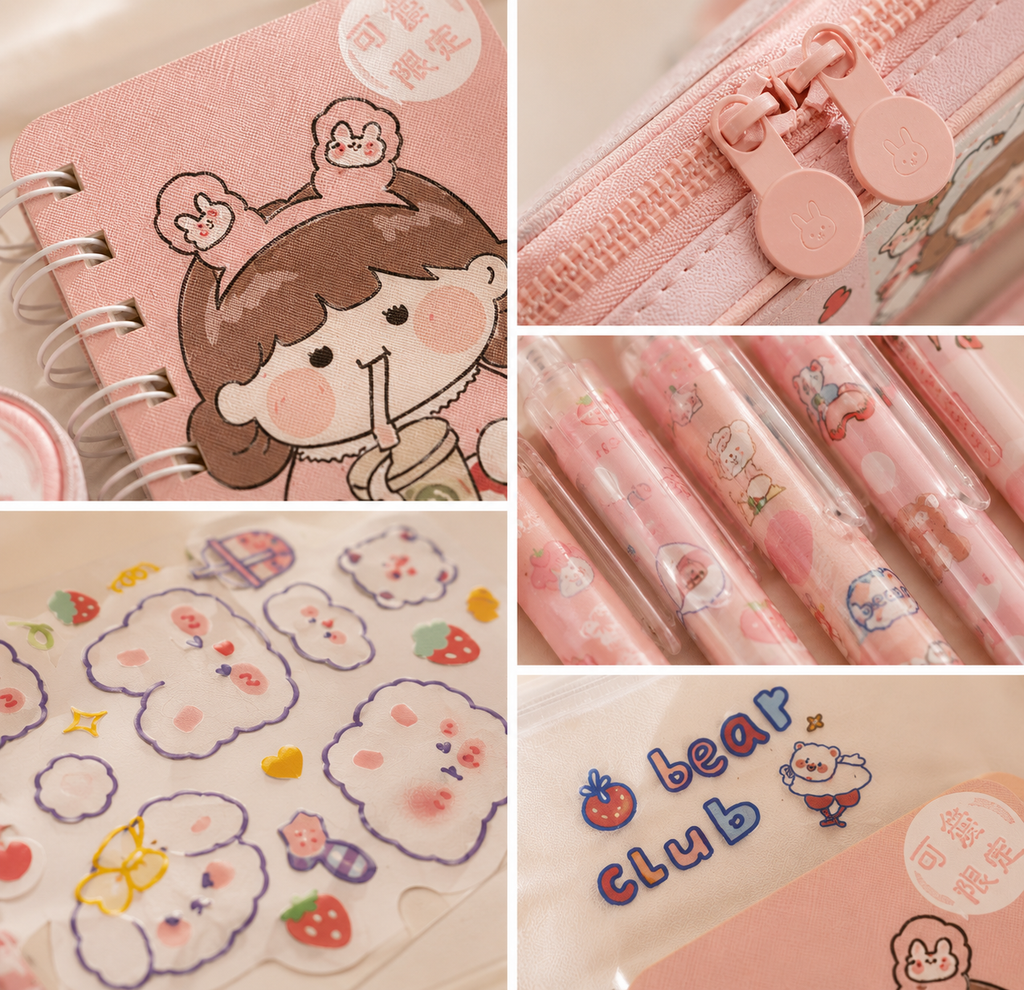My Kawaii Stationery Set | 22-Piece Gift Bag