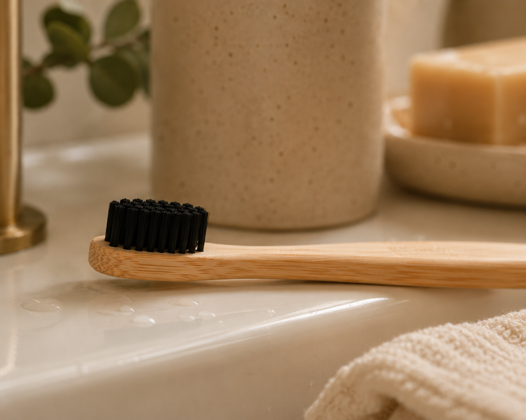 Bamboo Charcoal Toothbrush | Zero-Waste