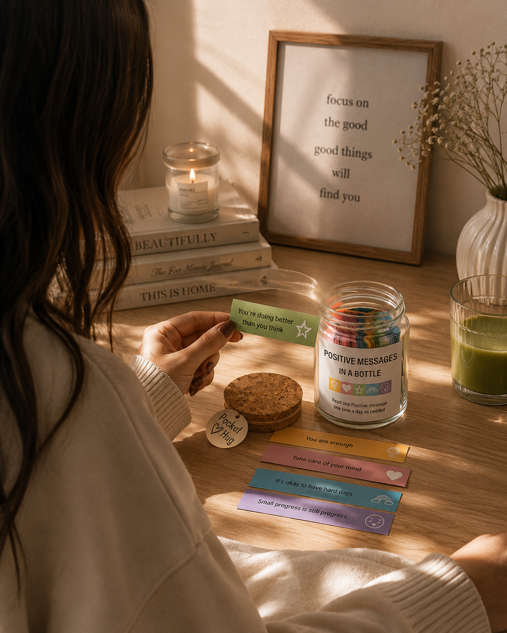 My Affirmation Jar | Mental Health Affirmations in a Bottle