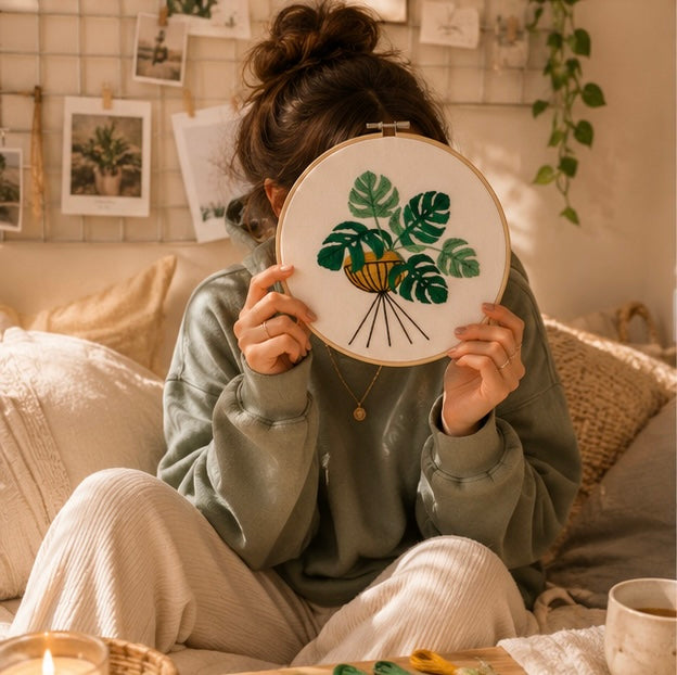 My Tropical Plant Embroidery Kit | Embroidery Hoop