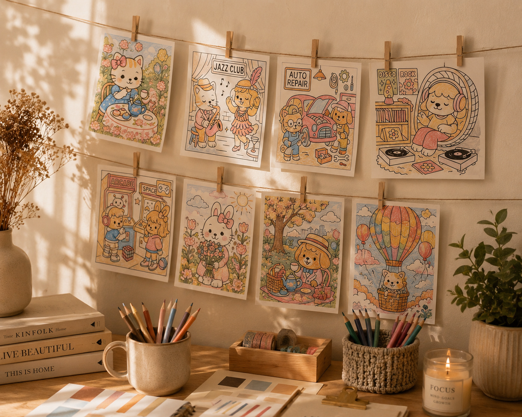 My Cozy Eras Coloring Book | 28 Pages