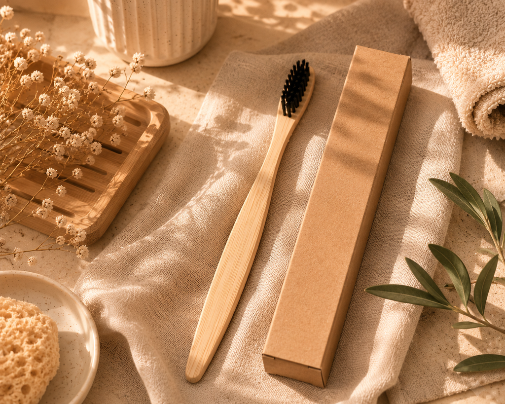 Bamboo Charcoal Toothbrush | Zero-Waste