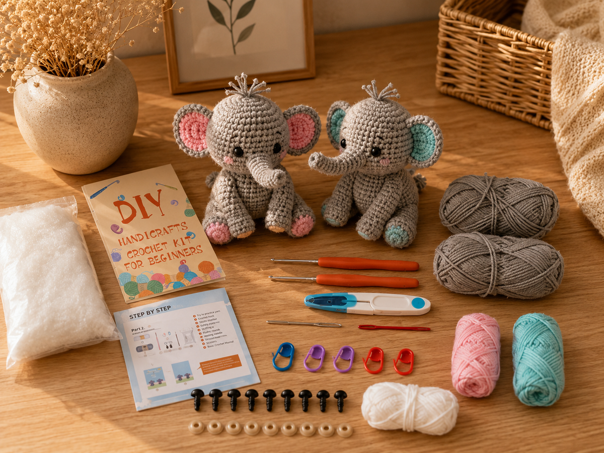 My DIY Crochet Kit | Elephants or Succulents