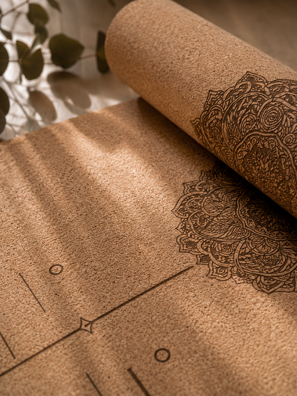 Natural Cork Non-Slip Yoga Mat