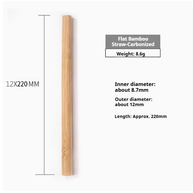 Pailles en bambou naturelles - Écologiques, réutilisables et biodégradables