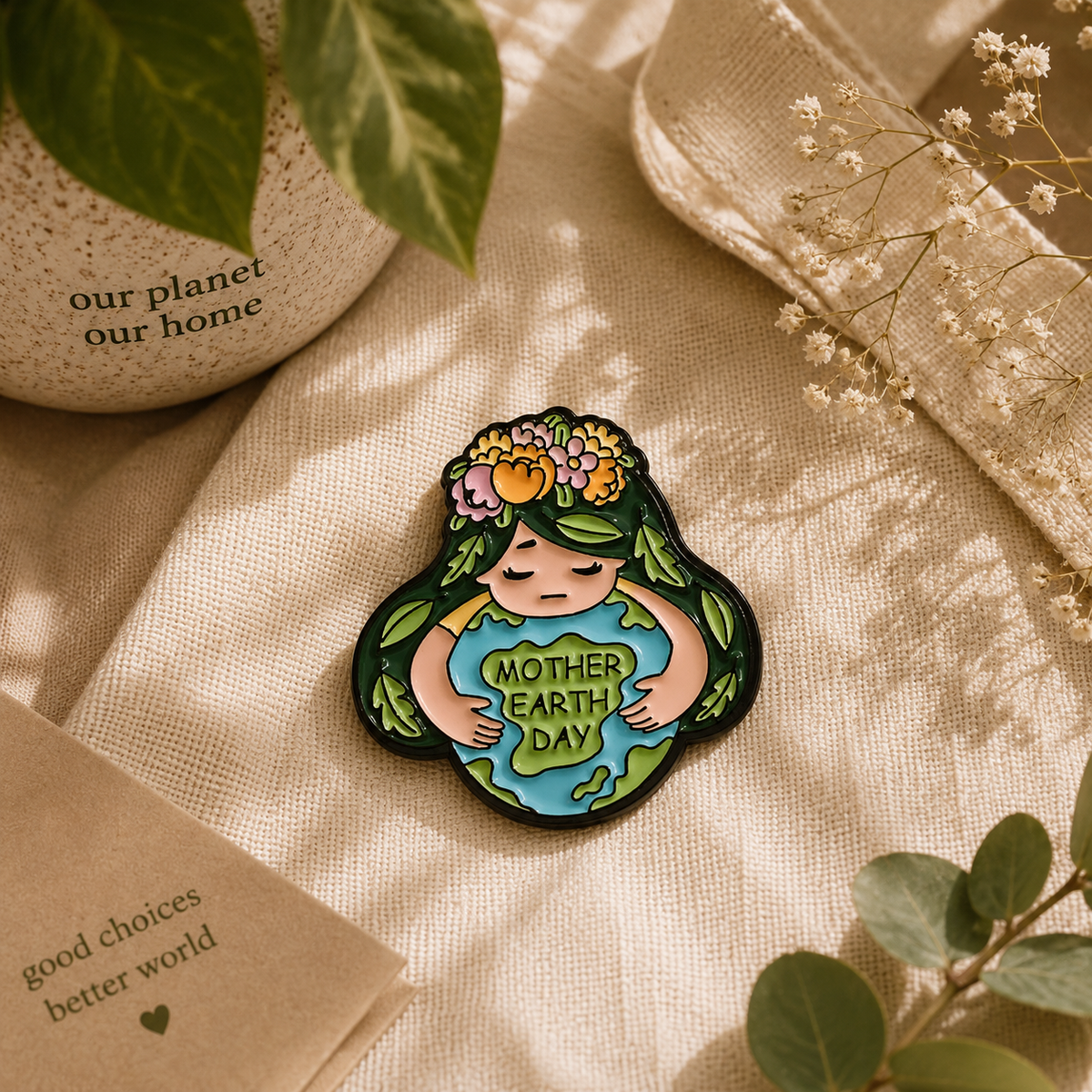 My Planet Earth Pin | Eco-Friendly Activist Accessory