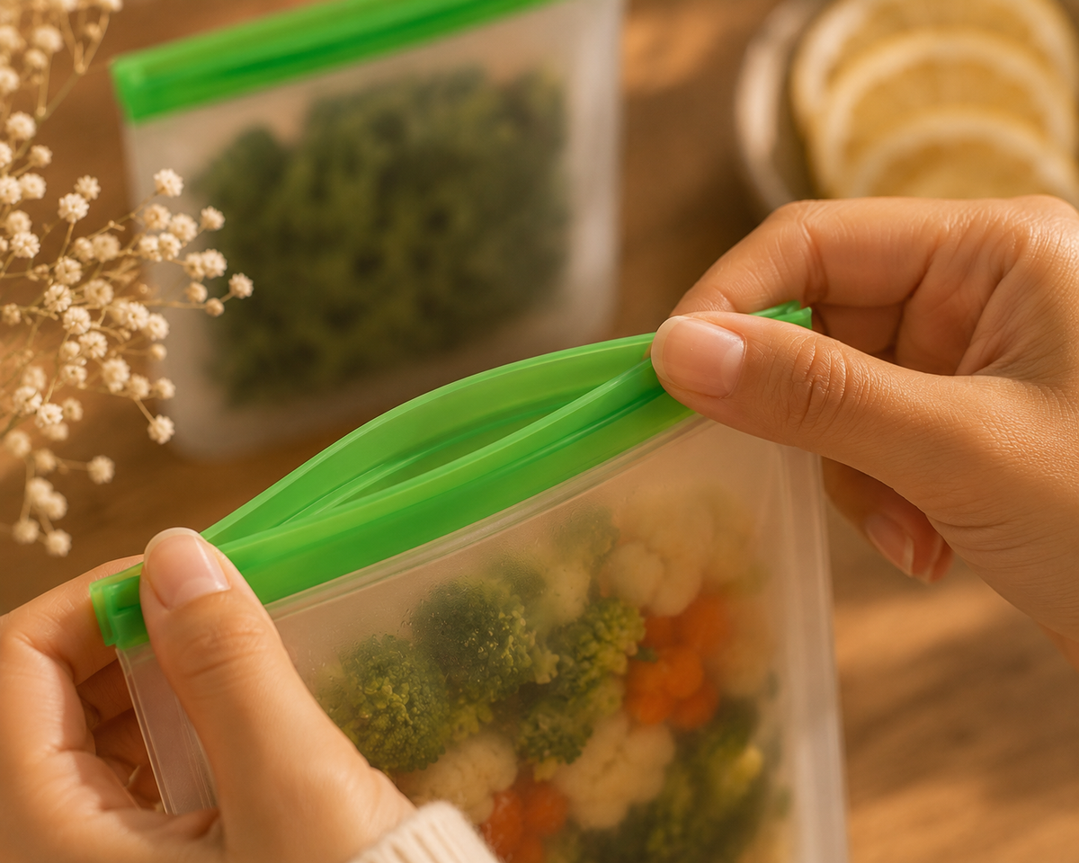 **Reusable Food Storage Bags | 14-Piece Set | Zero-Waste**