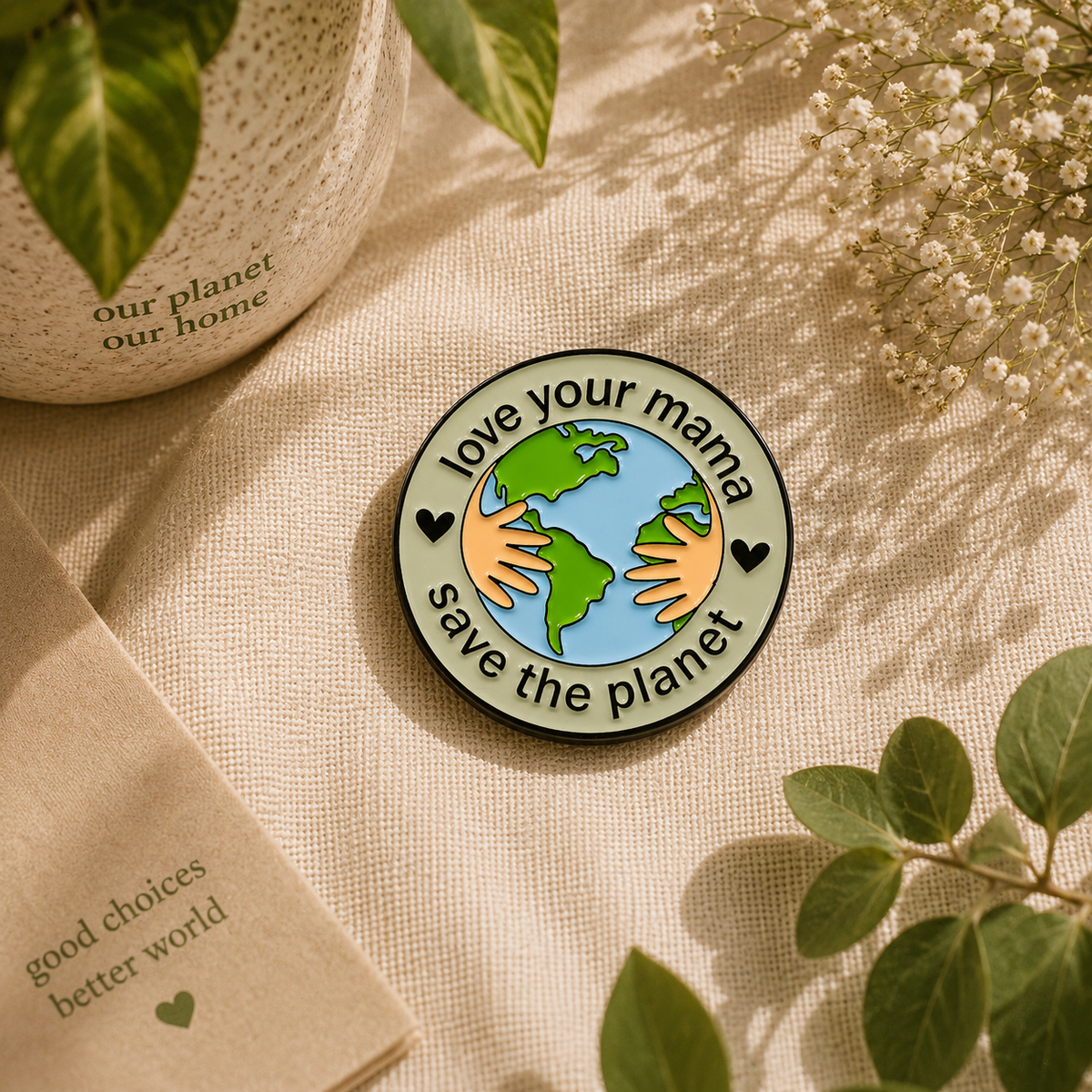 My Planet Earth Pin | Eco-Friendly Activist Accessory