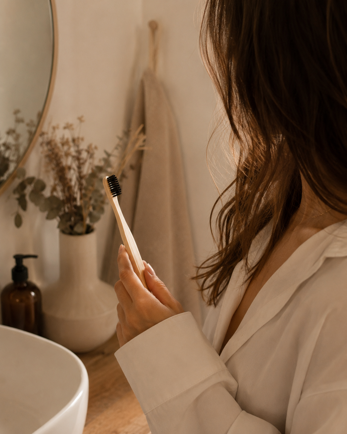 Bamboo Charcoal Toothbrush | Zero-Waste