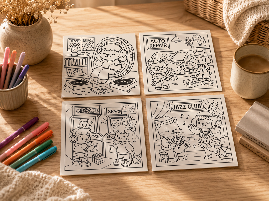 My Cozy Eras Coloring Book | 28 Pages