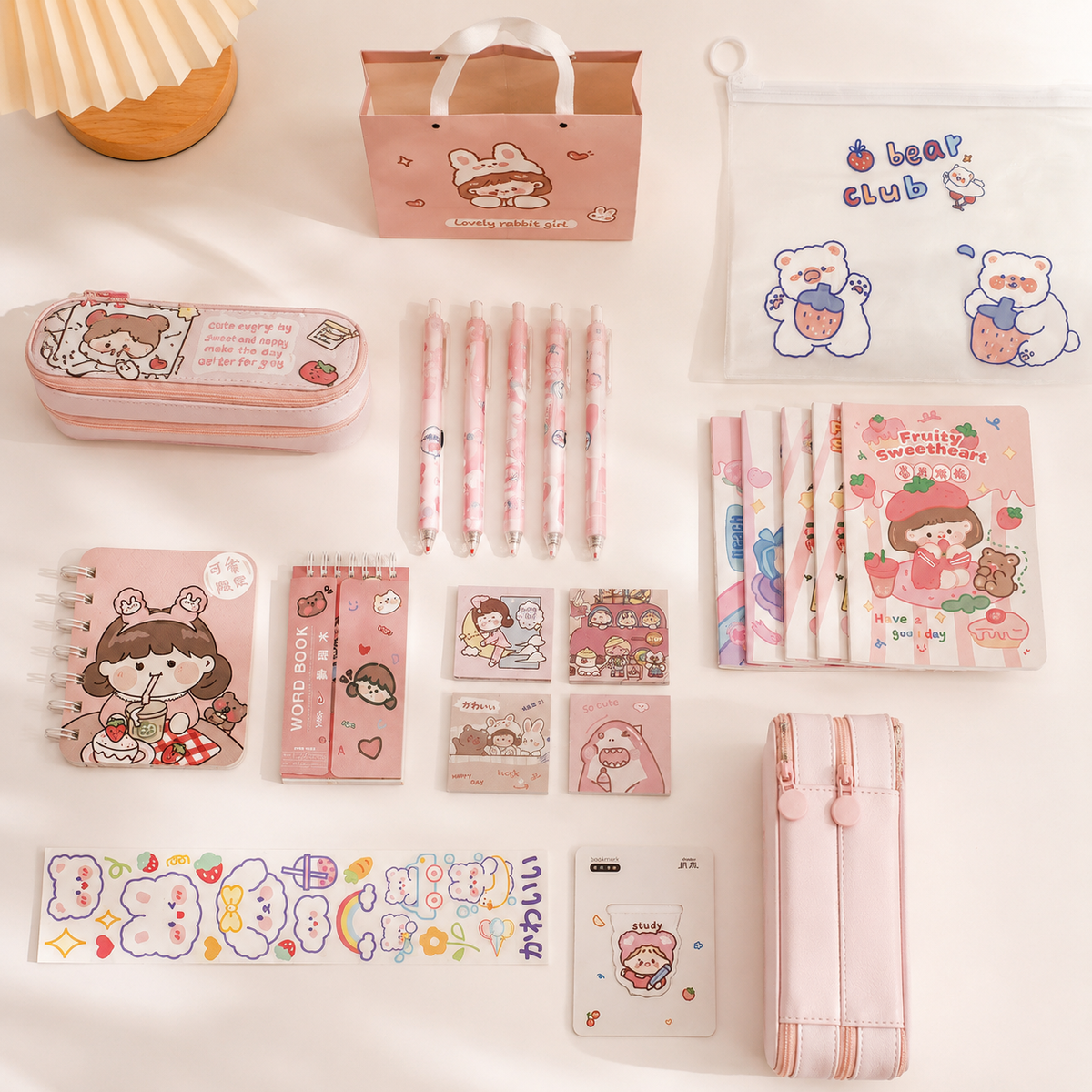 My Kawaii Stationery Set | 22-Piece Gift Bag