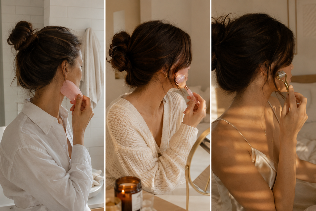My 3-in-1 Facial Ritual Set: Rose Quartz & Derma Roller