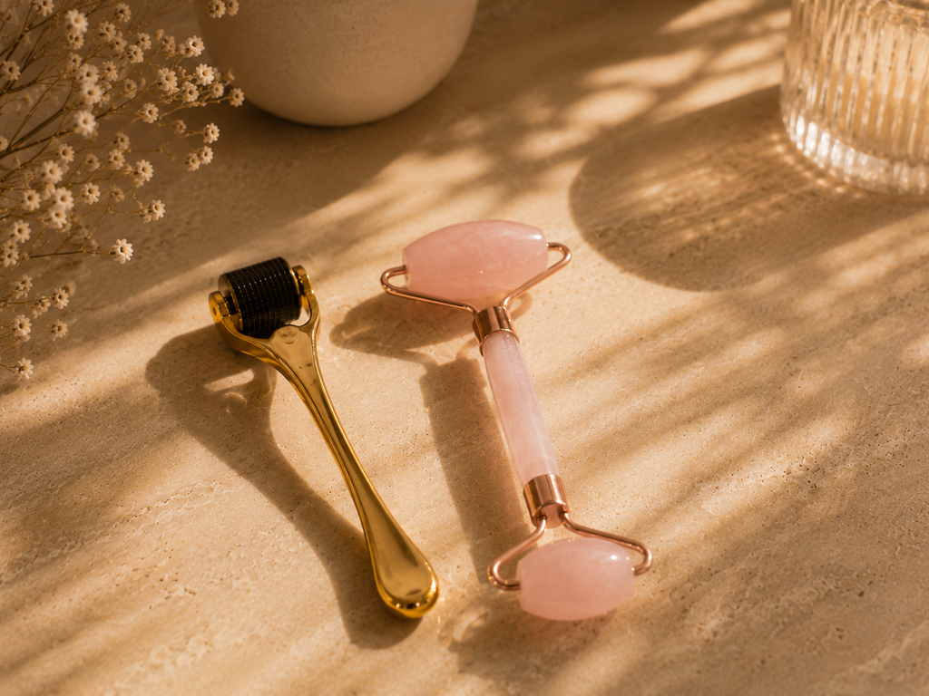 My 3-in-1 Facial Ritual Set: Rose Quartz & Derma Roller