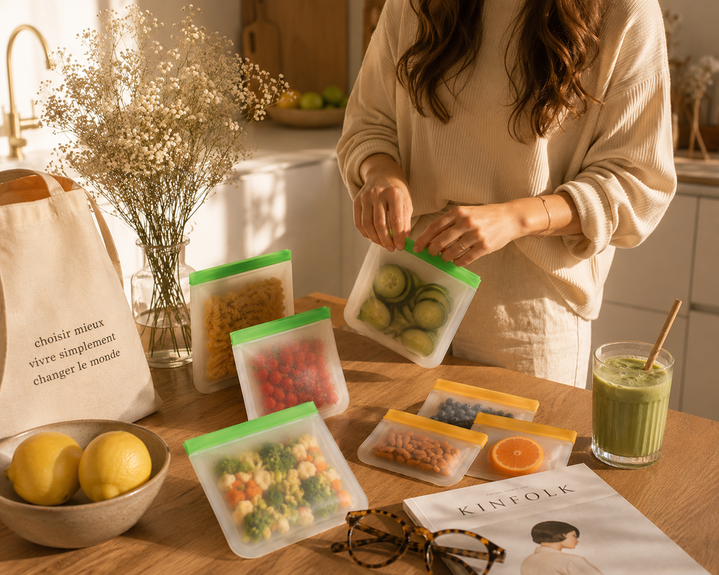 **Reusable Food Storage Bags | 14-Piece Set | Zero-Waste**