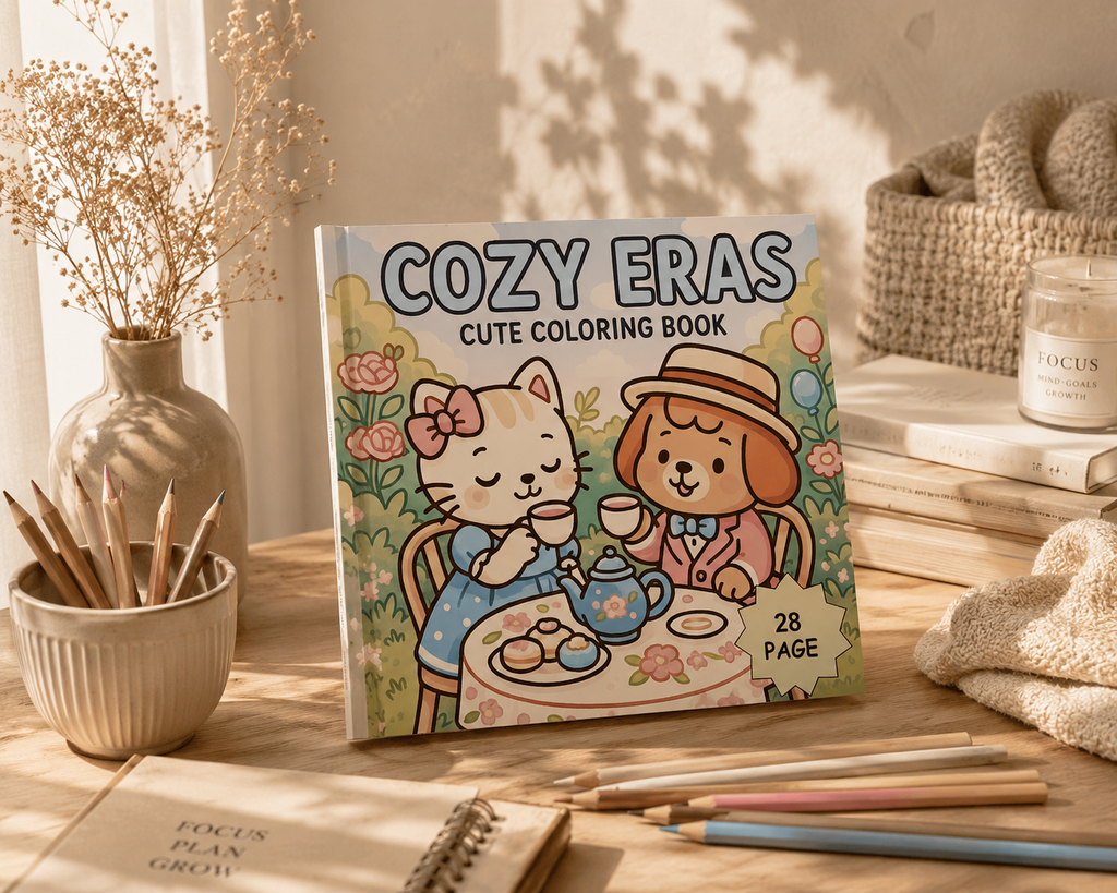My Cozy Eras Coloring Book | 28 Pages