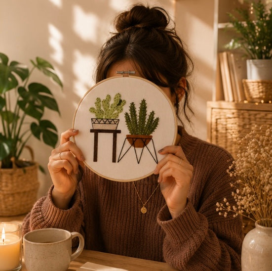 My Tropical Plant Embroidery Kit | Embroidery Hoop